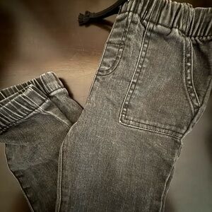 Cat & Jack Black Kids Soft Denim Joggers